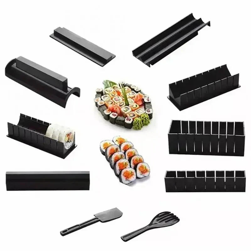 Sushi Making Kit Multi-Shape Molds & Cutting Guide