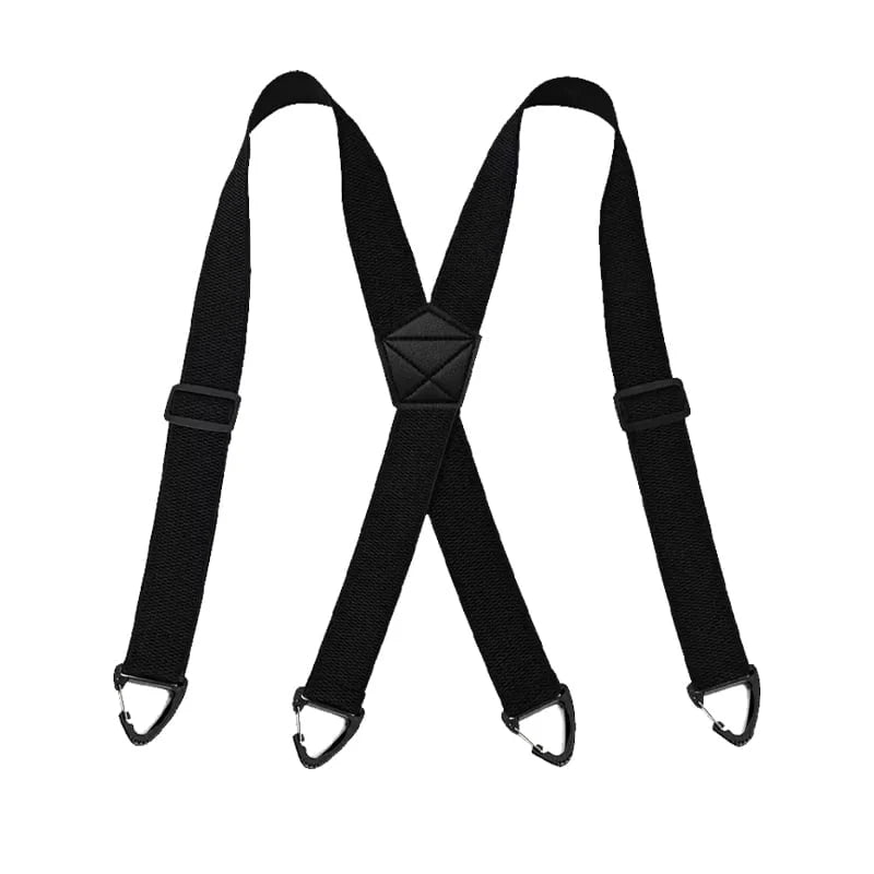Suspenders 4 Clips Adjustable X-Back Elastic Polyester