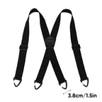Suspenders 4 Clips Adjustable X-Back Elastic Polyester