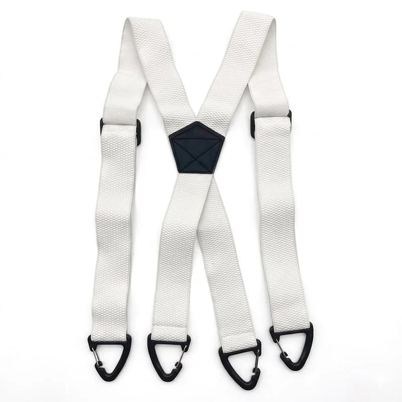 Suspenders 4 Clips Adjustable X-Back Elastic Polyester
