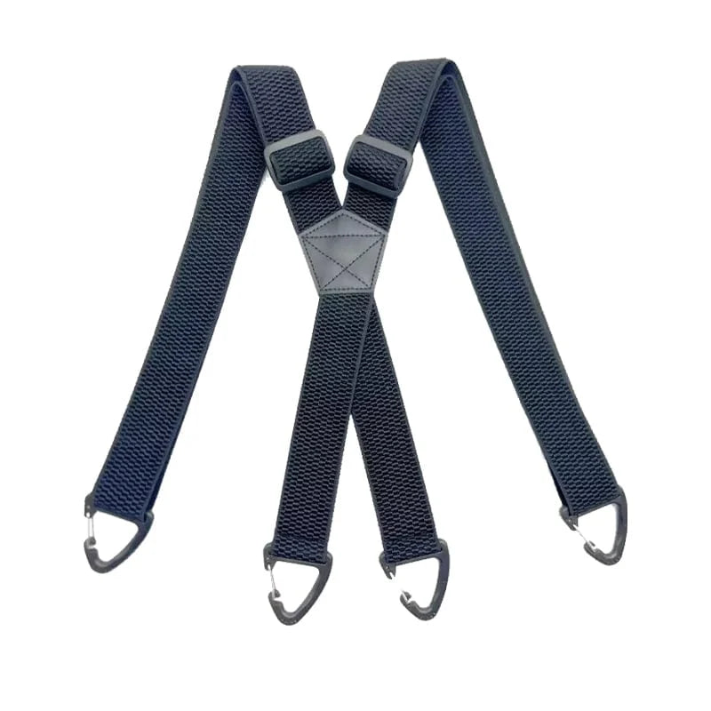 Suspenders 4 Clips Adjustable X-Back Elastic Polyester