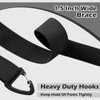 Suspenders 4 Clips Adjustable X-Back Elastic Polyester