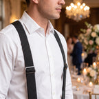 Suspenders Wide 1.5 Inch Adjustable Metal Hook Clips