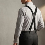 Suspenders Wide 1.5 Inch Adjustable Metal Hook Clips