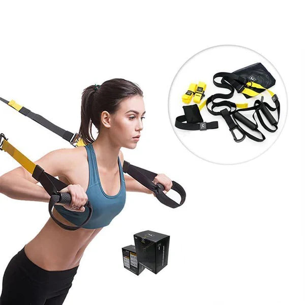 Suspension Trainer System Adjustable Straps 400 lb Capacity