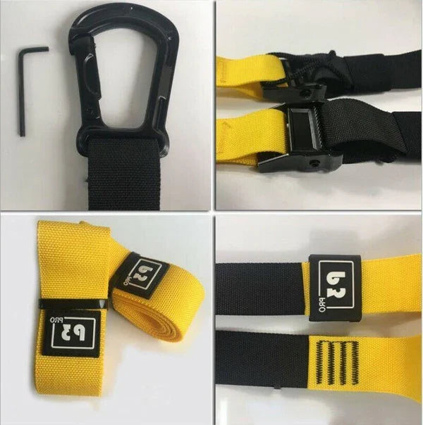 Suspension Trainer System Adjustable Straps 400 lb Capacity