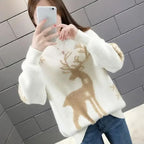 Sweater Christmas Pattern Loose Fit & Soft Knit