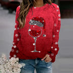 Sweater Crew Neck & Relaxed Fit Holiday Knit