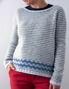 Sweater Fair Isle Knit Crew Neck & Relaxed Fit