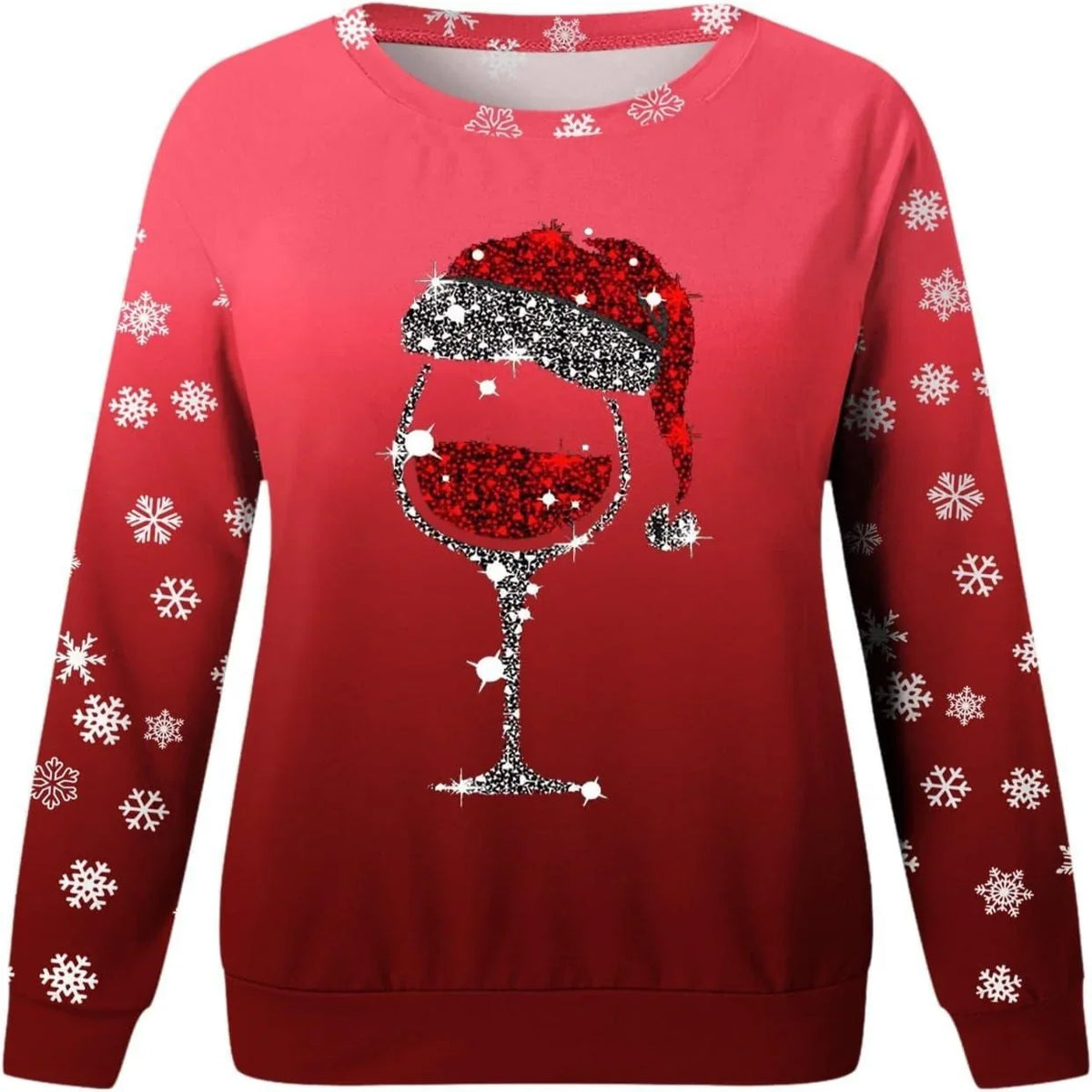 Sweater Festive Knit Crew Neck Relaxed Fit