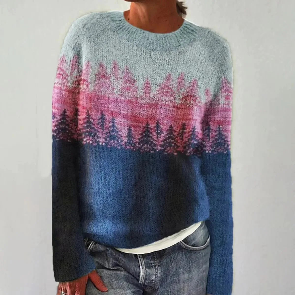 Sweater Loose Fit Nordic Pattern