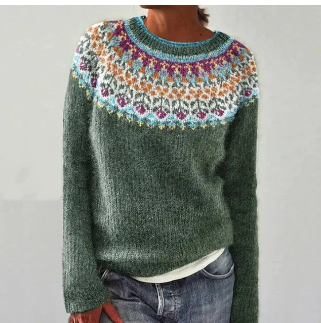 Sweater Loose Fit Nordic Pattern
