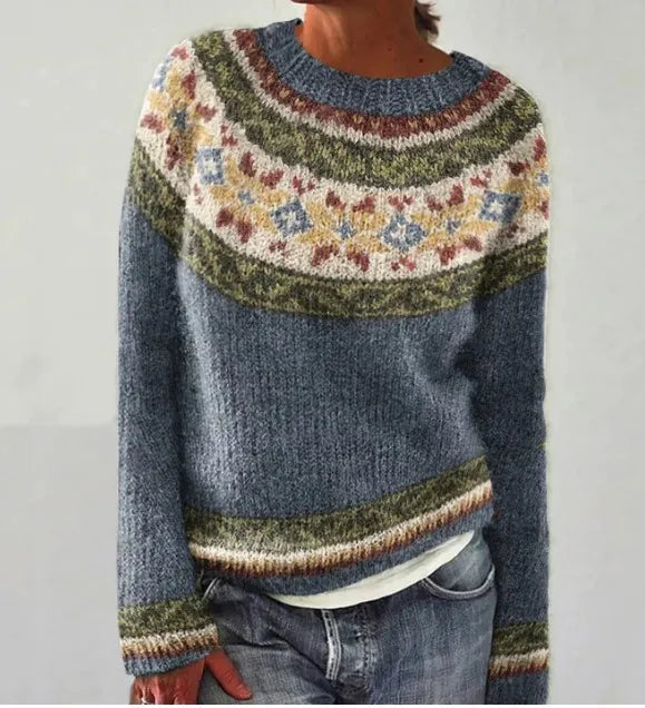 Sweater Loose Fit Nordic Pattern