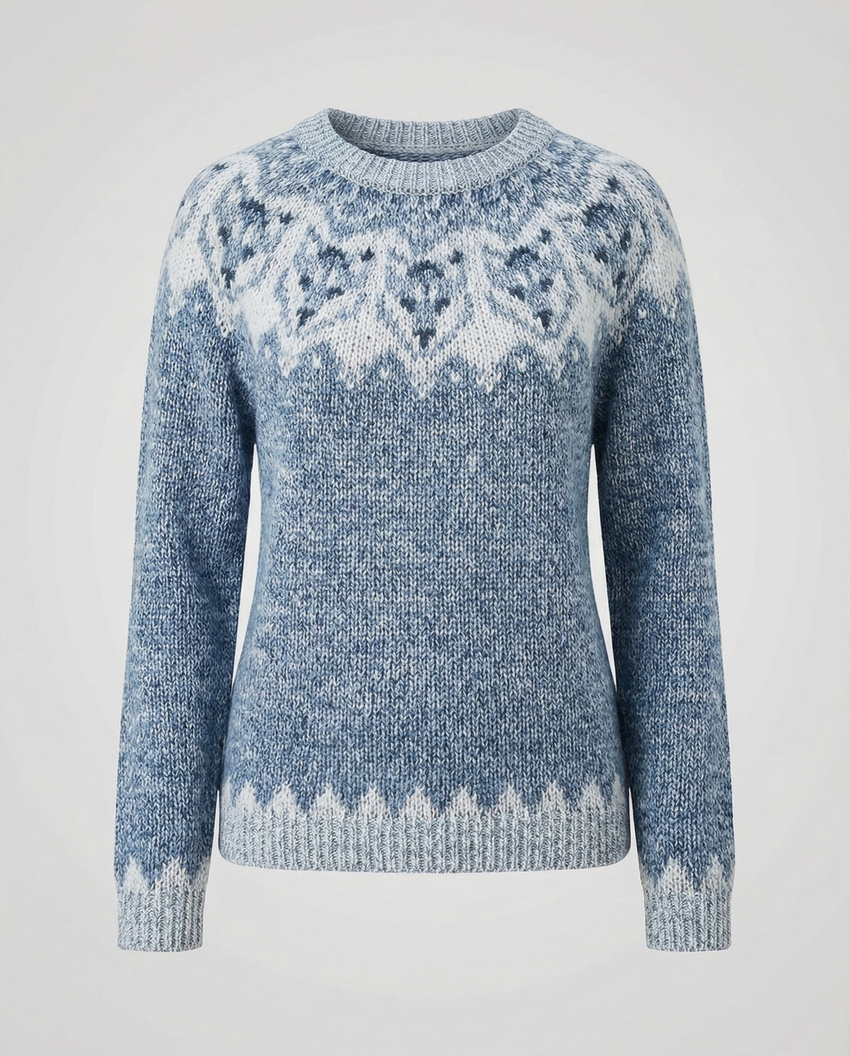 Sweater Nordic Pattern Warming Casual Fit