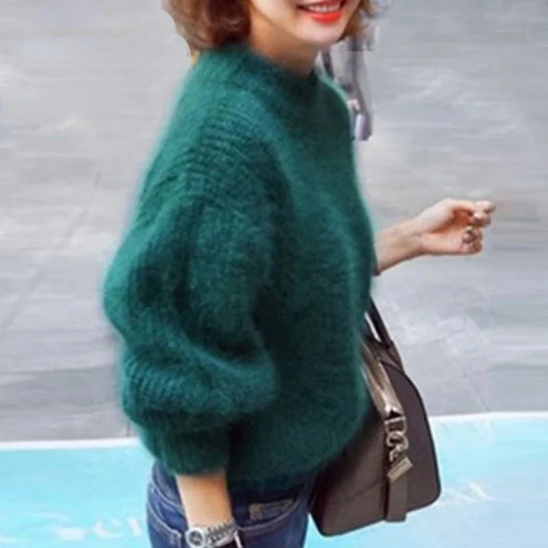 Sweater Open-Knit Lightweight Relaxed Oversized Fit