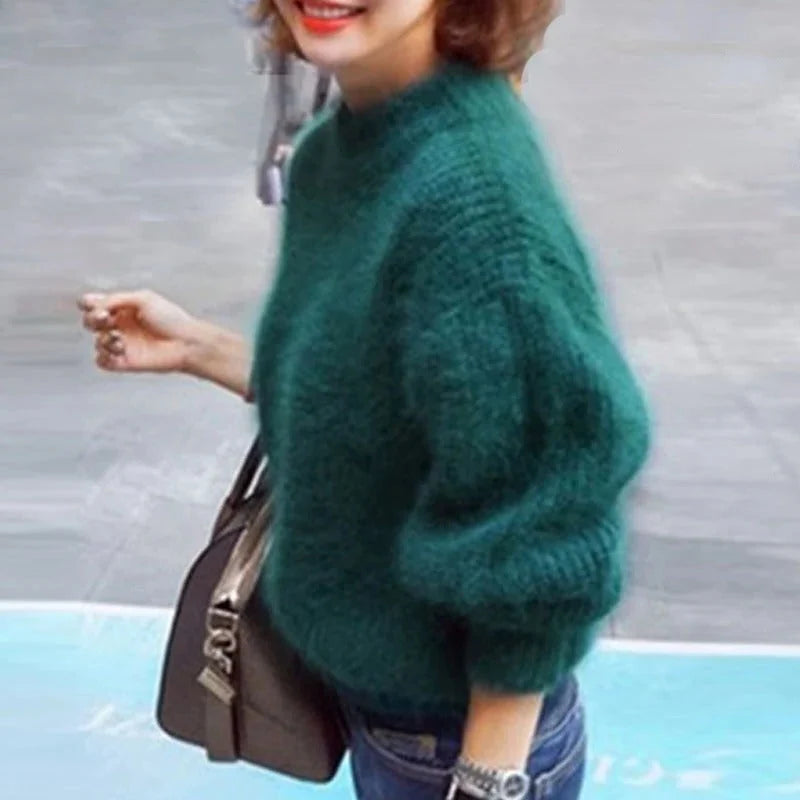 Sweater Open-Knit Lightweight Relaxed Oversized Fit