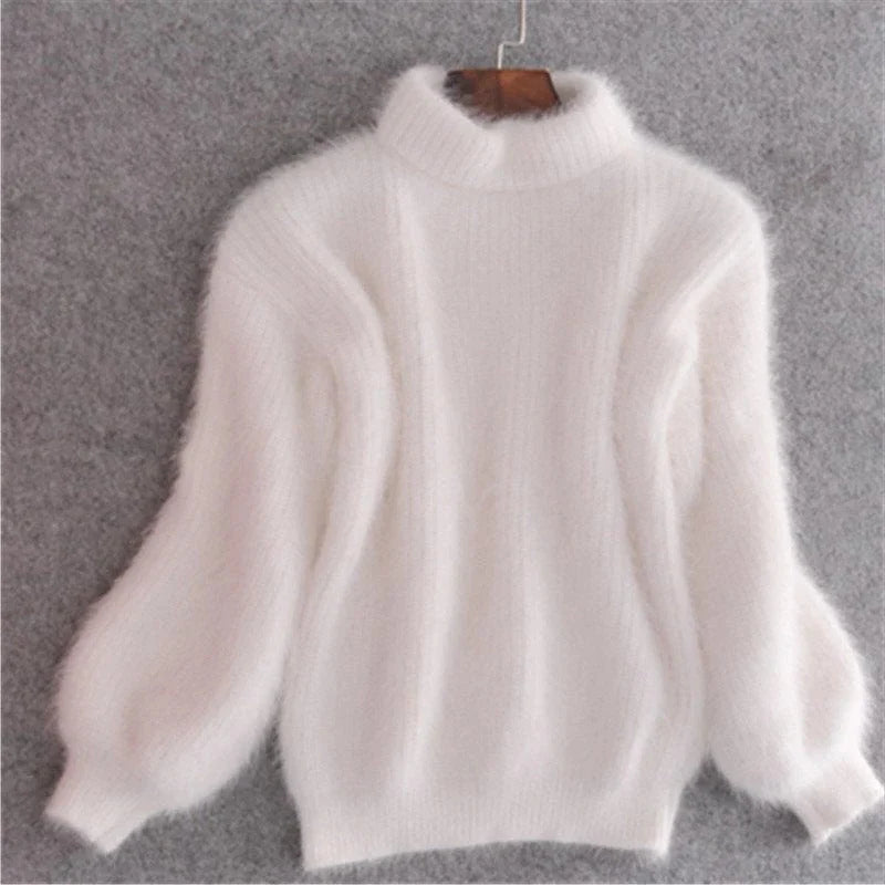 Sweater Oversized Open-Knit Crewneck
