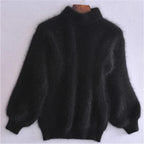 Sweater Oversized Open-Knit Crewneck