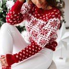 Sweater Snowflake Pattern Warm Comfortable Fit