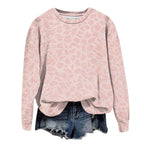 Sweatshirt Oversized Leopard Print Pullover