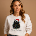 Sweatshirt Relaxed Fit Knit Festive Pattern