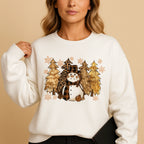 Sweatshirt Relaxed Fit Knit Festive Pattern