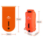 Swim Buoy Waterproof Compartment Adjustable Tow Line High-Visibility
