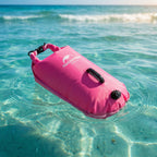 Swim Buoy Waterproof Compartment Adjustable Tow Line High-Visibility