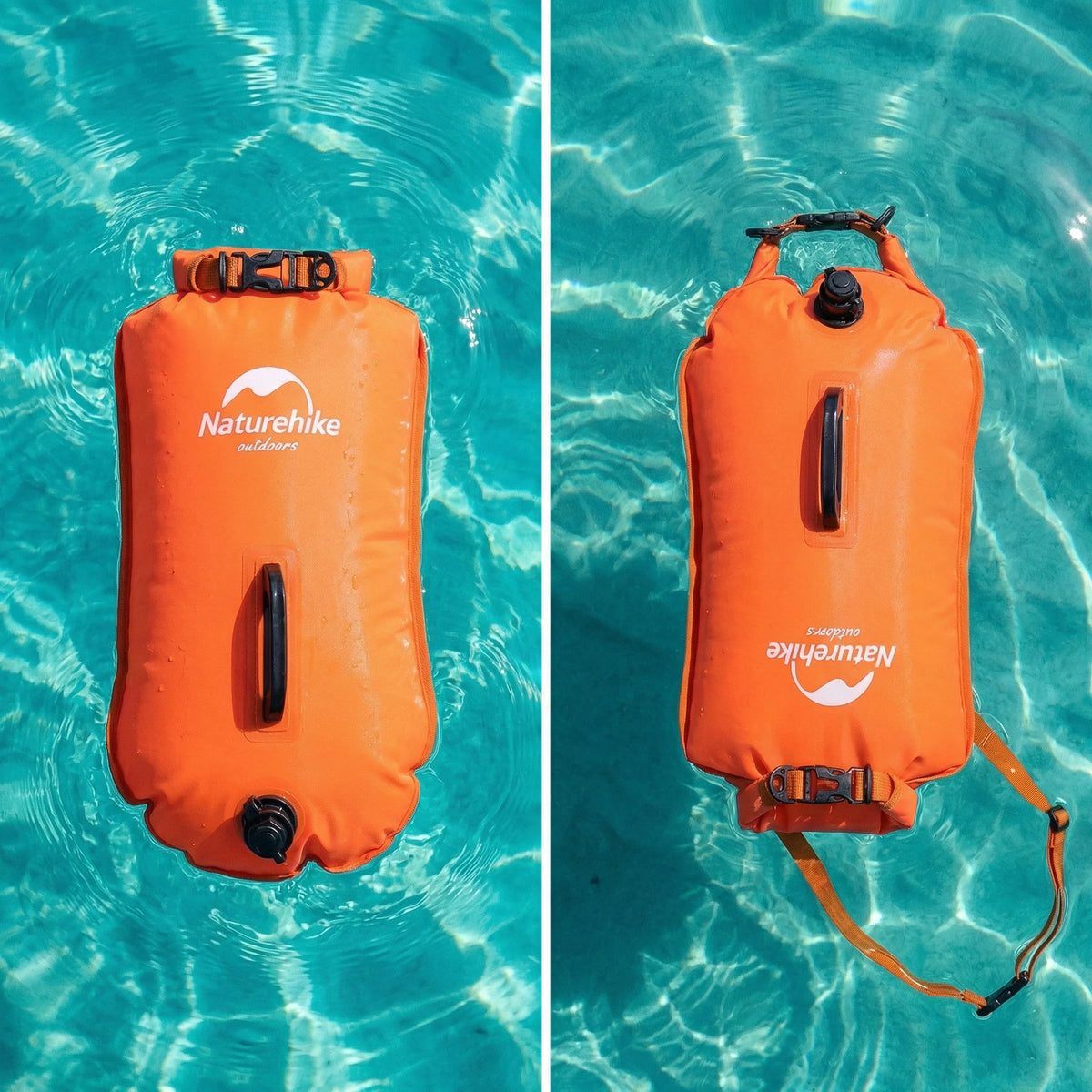 Swim Buoy Waterproof Compartment Adjustable Tow Line High-Visibility