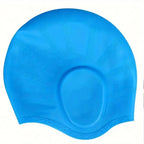 Swim Cap Silicone Ear Pockets Roomy Fit
