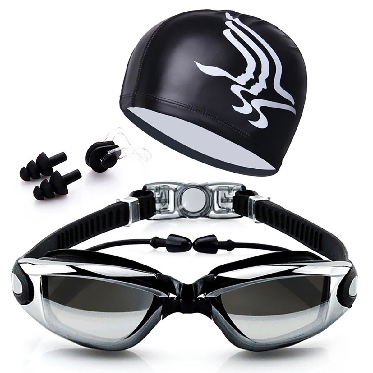 Swim Goggles 180° Panoramic Anti-Fog & UV Protection