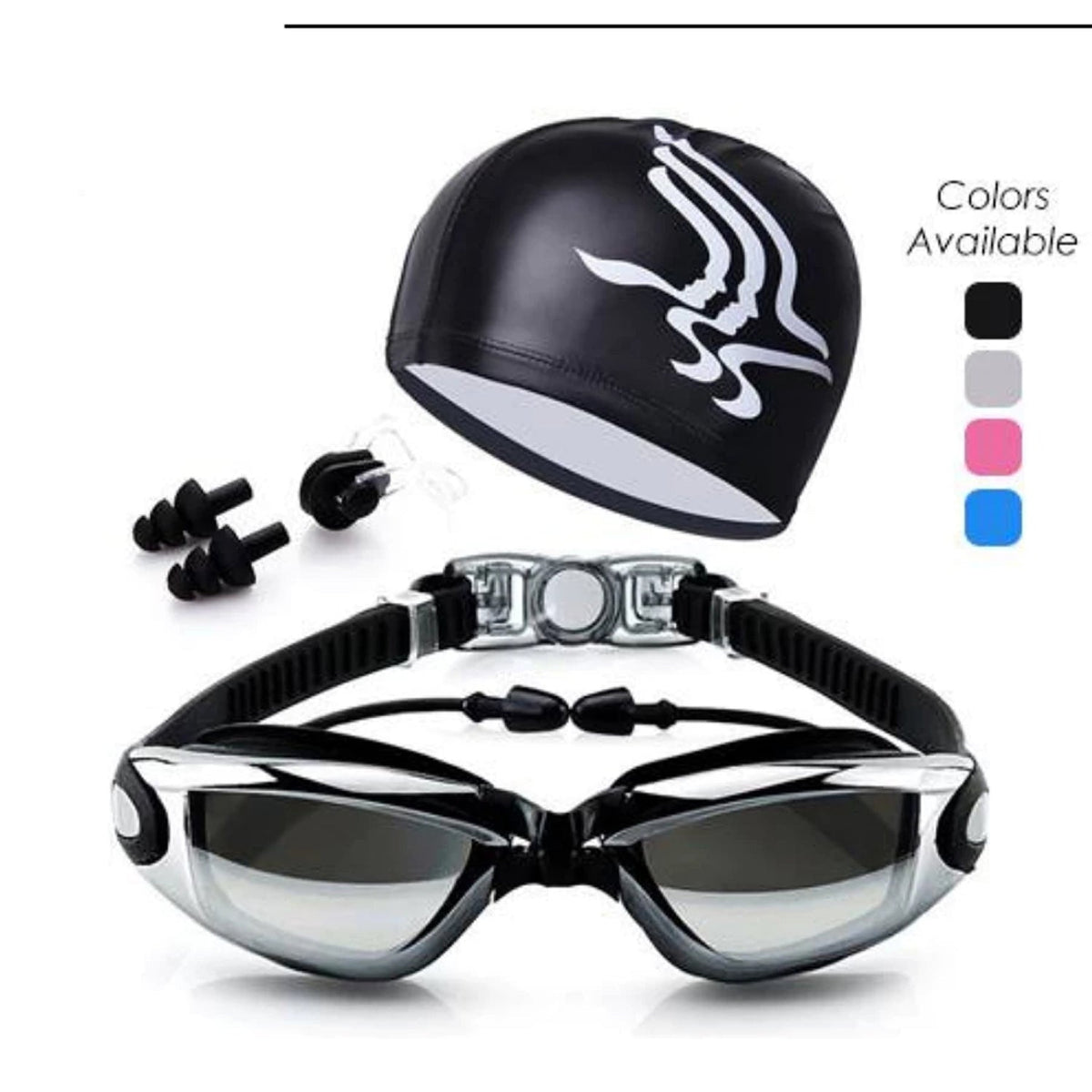 Swim Goggles 180° Panoramic Anti-Fog & UV Protection