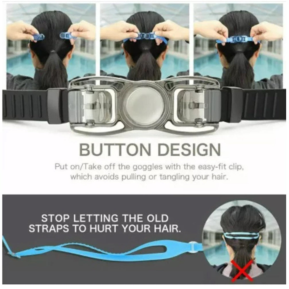 Swim Goggles 180° Panoramic Anti-Fog & UV Protection