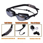 Swim Goggles 180° Panoramic Anti-Fog & UV Protection