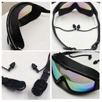 Swim Goggles Panoramic 180-Degree Anti-Fog Silicone Seal & Adjustable Strap