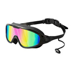 Swim Goggles Panoramic 180-Degree Anti-Fog Silicone Seal & Adjustable Strap