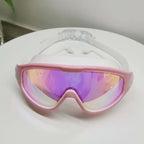 Swim Goggles Panoramic 180-Degree Anti-Fog Silicone Seal & Adjustable Strap