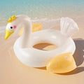 Swim Ring Inflatable Swan Durable PVC Lightweight