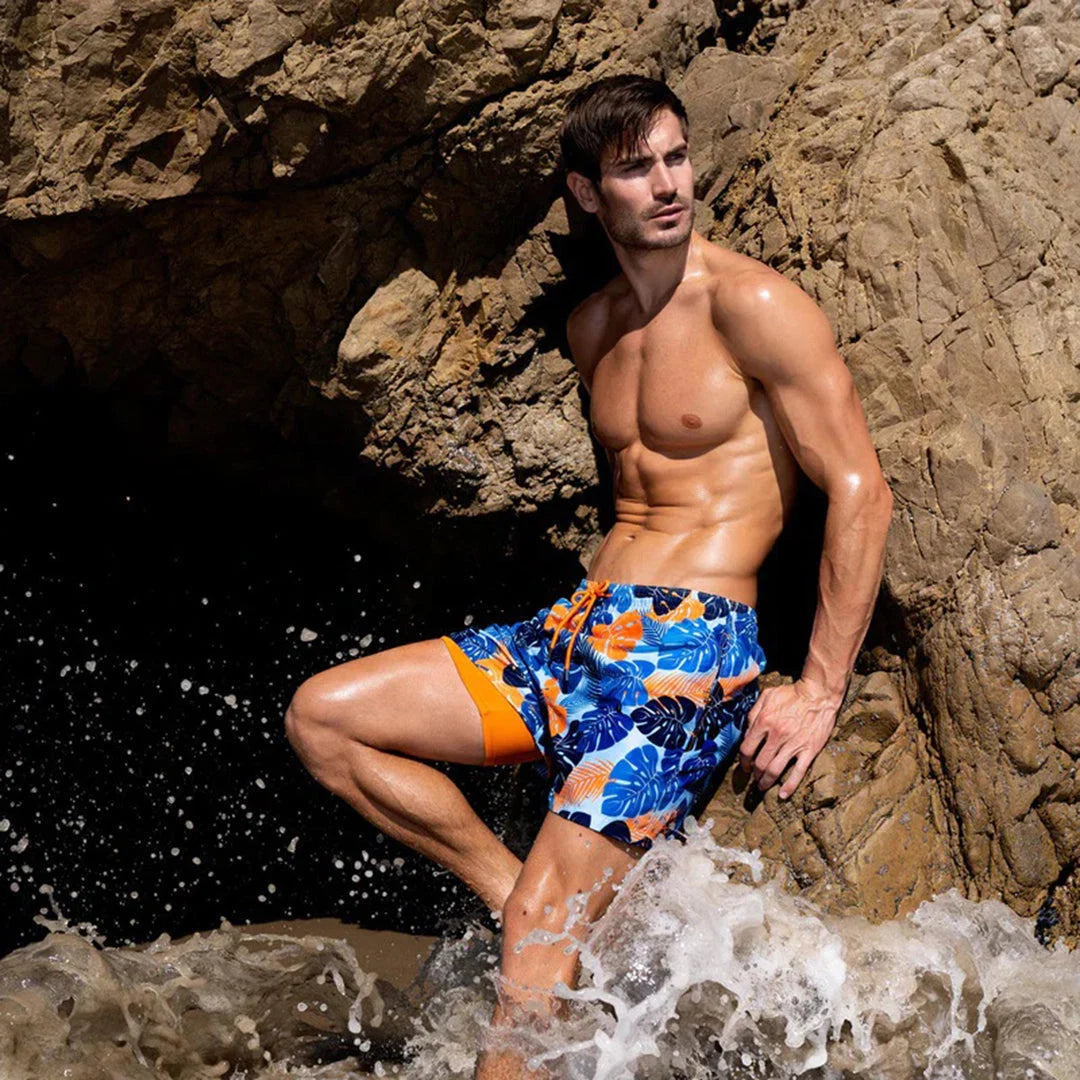 Swim Shorts Lightweight & Quick-Drying Elastic Waistband
