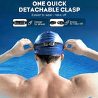 Swimming Goggles Wide-Angle Vision & Anti-Fog Adjustable Strap