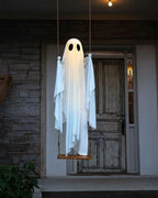 Swinging Ghost Light Wood Frame Remote-Controlled Multi-Mode LED