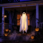 Swinging Ghost Light Wood Frame Remote-Controlled Multi-Mode LED