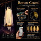 Swinging Ghost Light Wood Frame Remote-Controlled Multi-Mode LED