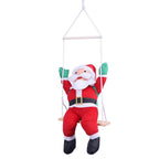 Swinging Santa Figure Lightweight Fabric Indoor & Outdoor