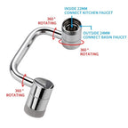 Swivel Faucet Extender 1080 Degree Dual Spray Universal Fit