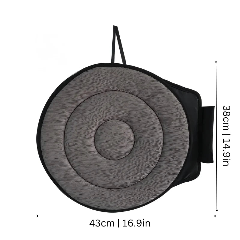 Swivel Seat Cushion 360 Degree Memory Foam & Non-Slip Base
