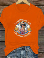 T-Shirt Plus-Size Oktoberfest Graphic Lightweight Polyester