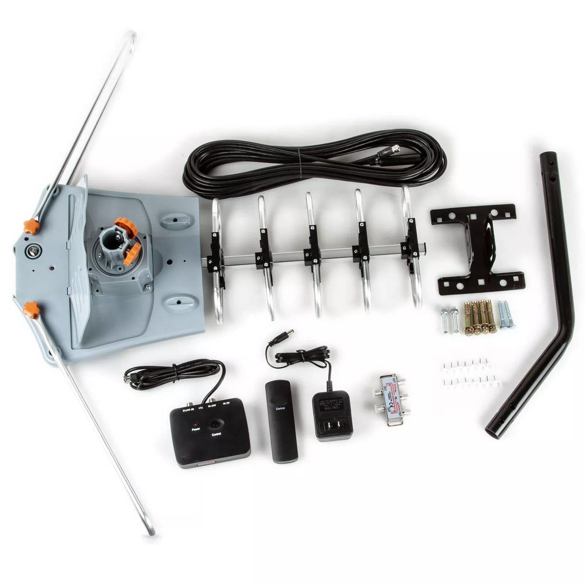 TV Antenna Motorized 360 Degree Amplified Aerospace Aluminum
