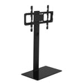TV Floor Stand Adjustable Height Swivel Tempered Glass Shelf