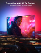 TV LED Backlight Kit Dual-Edge Cameras RGBIC Multi-Zone